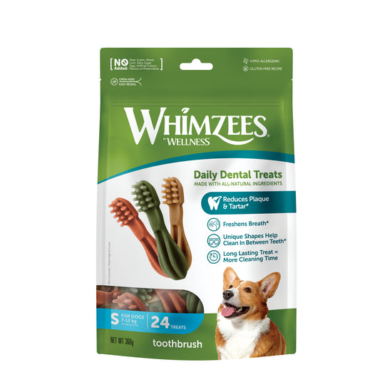 WHIMZEES TOOTHBRUSH STAR SMALL 24PK