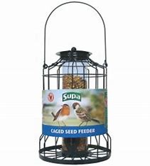 SUPA WILD BIRD CAGED SEED FEEDER