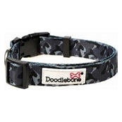 DOODLEBONE Pattern Collar, Smokey Camo, 6-11